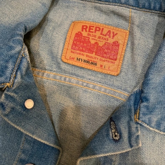 Replay jeans jacket size L - Picture 3 of 3